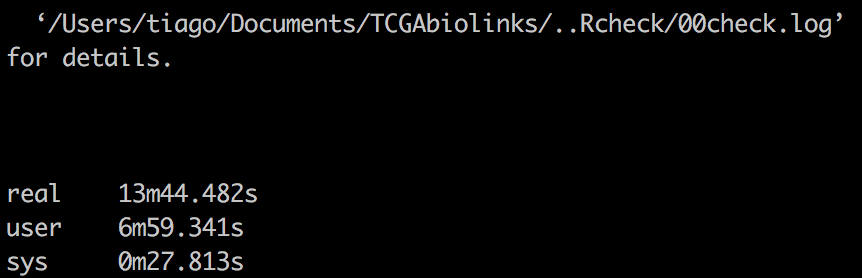 R CMD check takes 30 minutes · Issue #240 · BioinformaticsFMRP ...