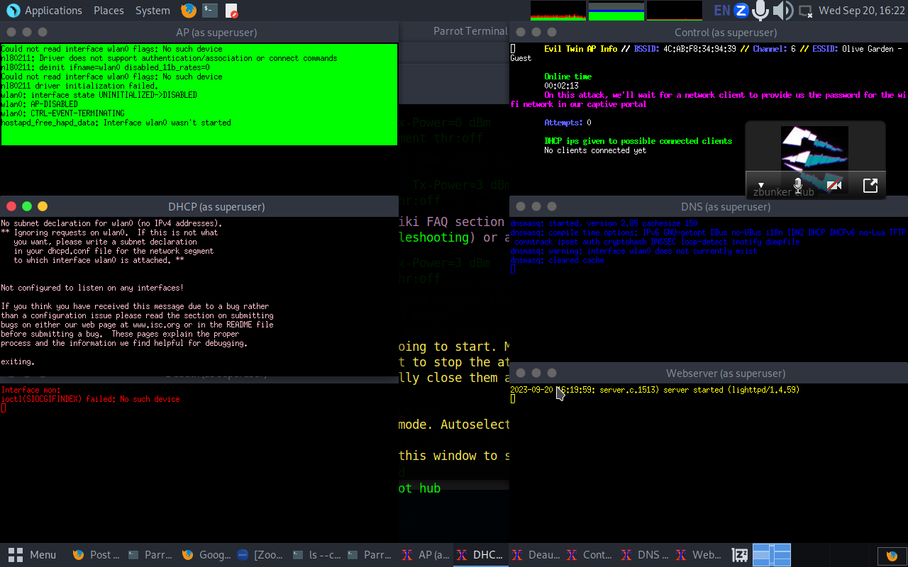 could not read interface wlan0 no such device · Issue 563