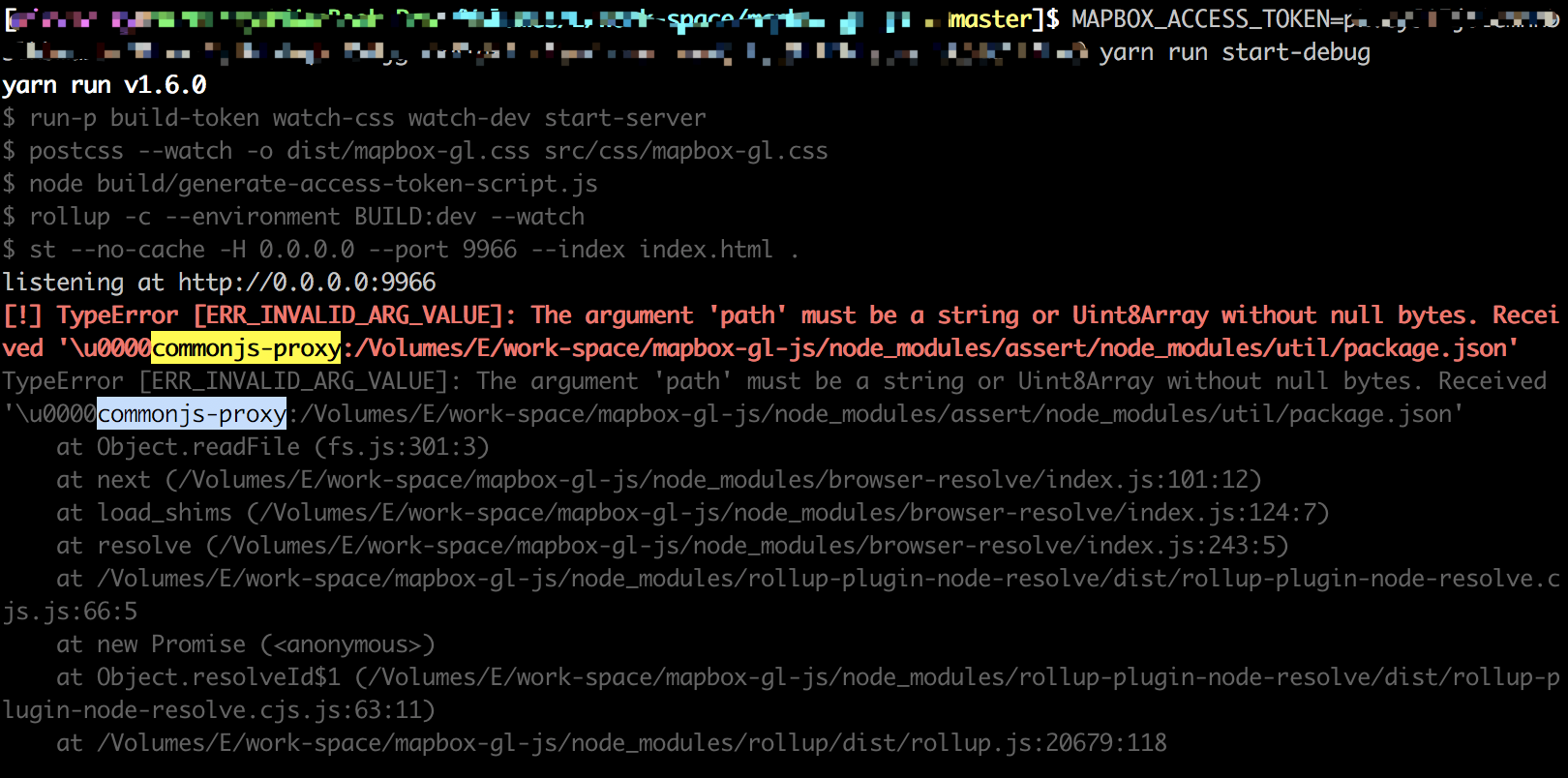 After run "yarn startdev", show Error Tip with "path.." · Issue 7256