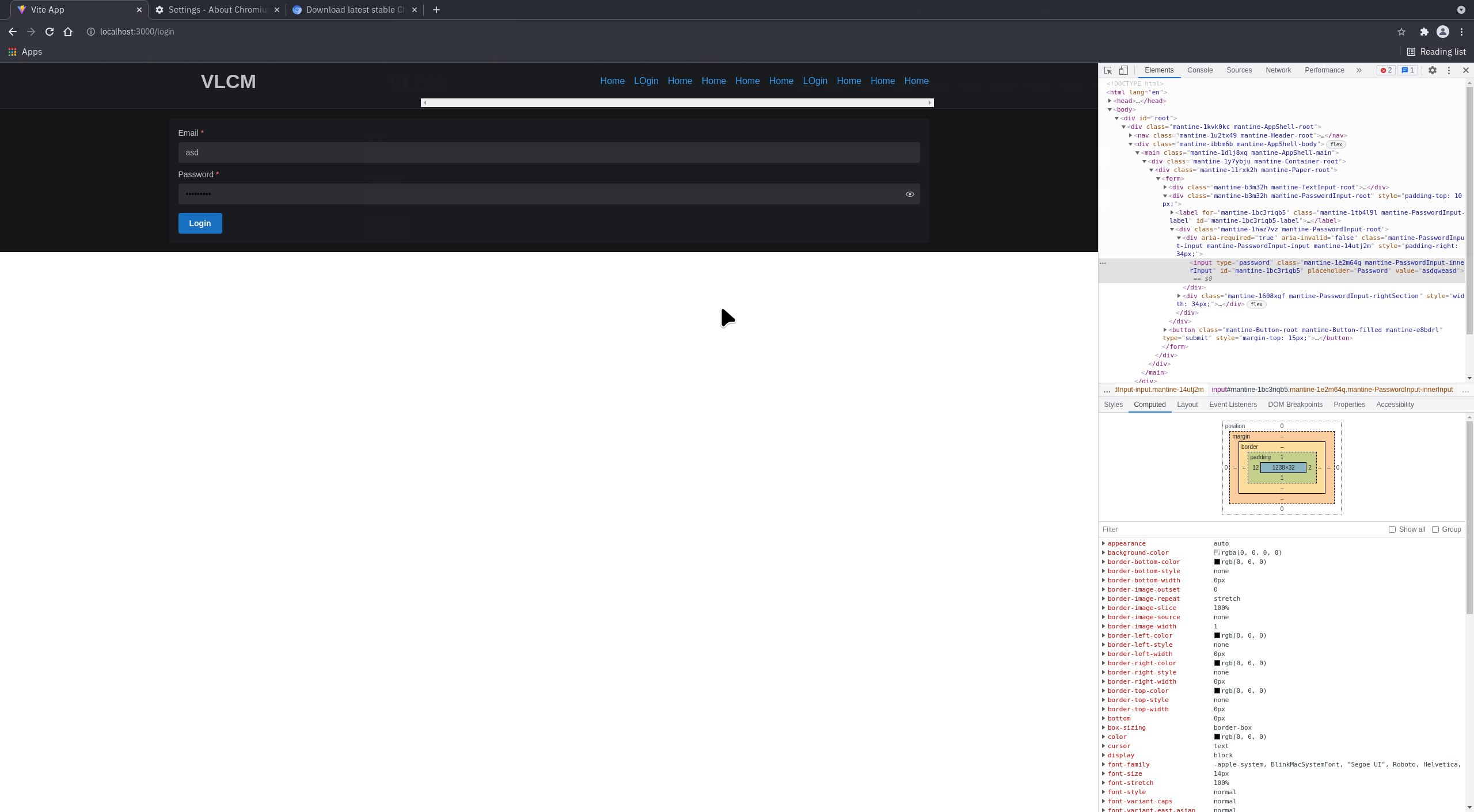 Password text is black even in dark mode · Issue #414 · mantinedev ...