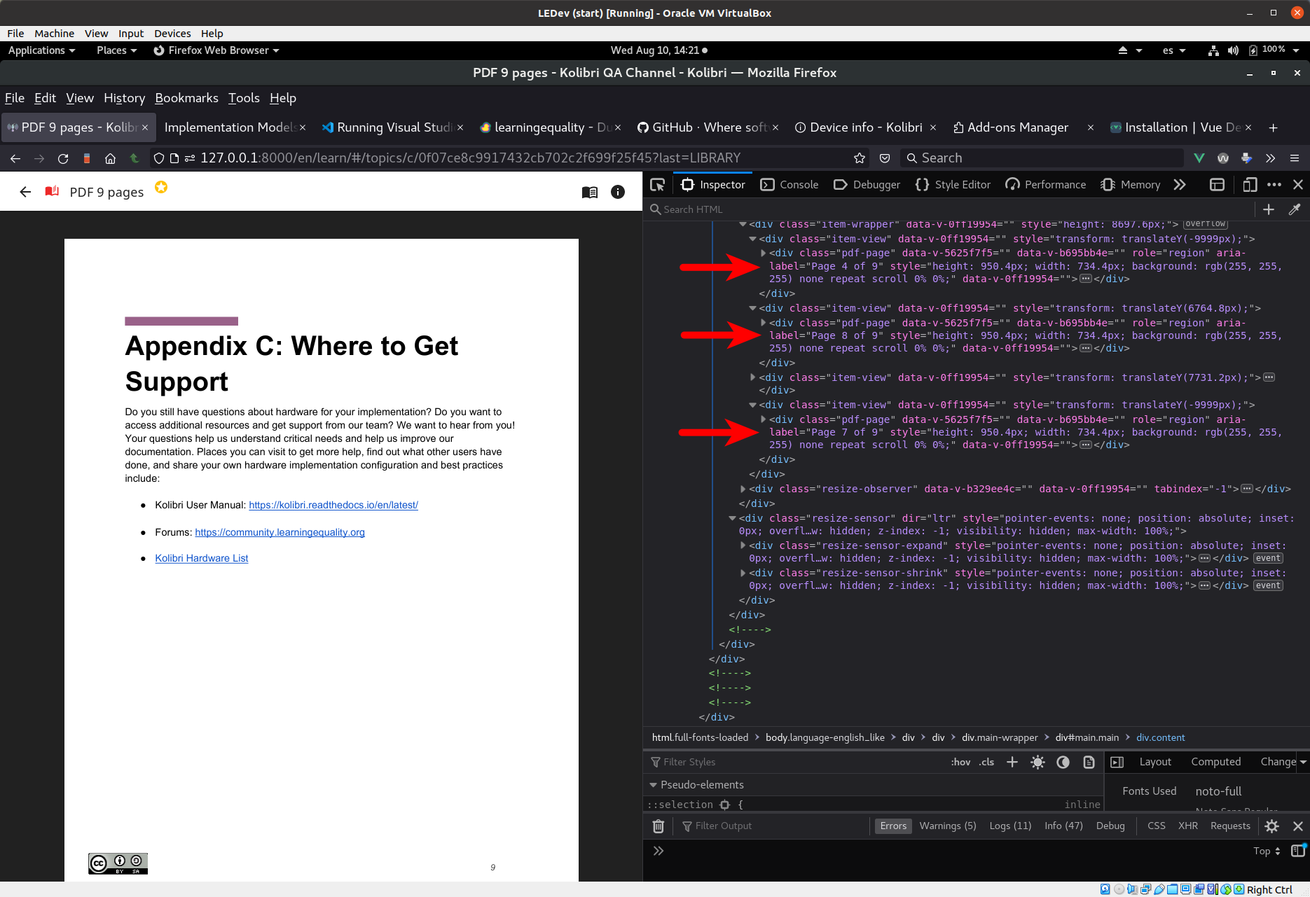 LEDev (start)  Running  - Oracle VM VirtualBox_003