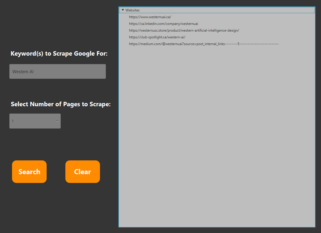 GitHub brendangorch/GoogleScraper A simple web scraper created