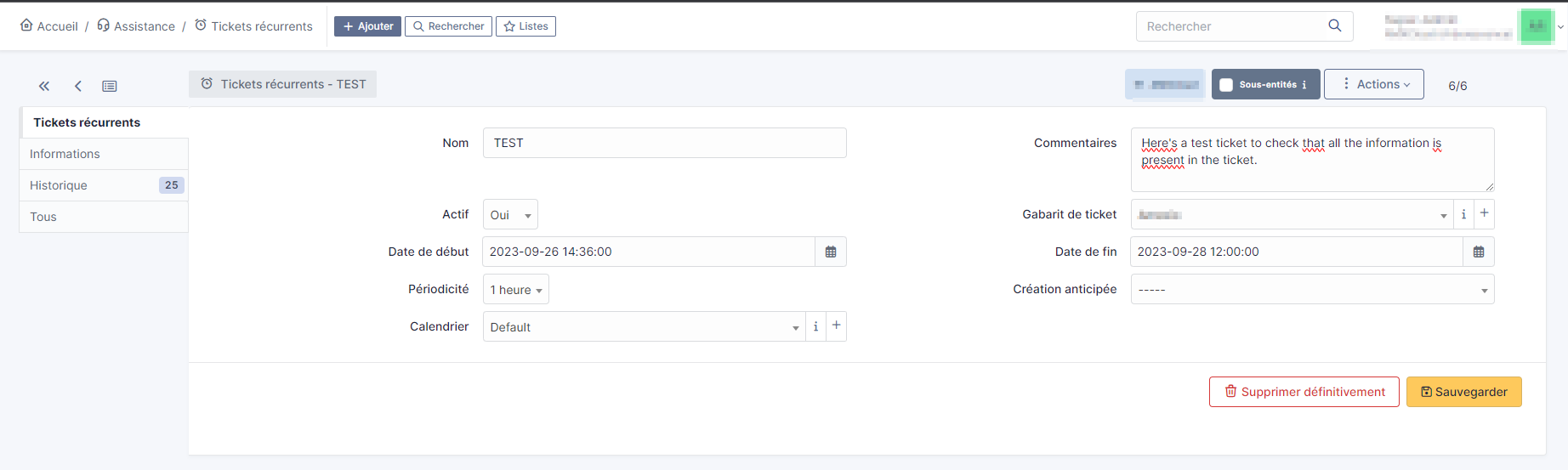 GLPI recurring ticket completely empty · Issue #15628 · glpi-project ...