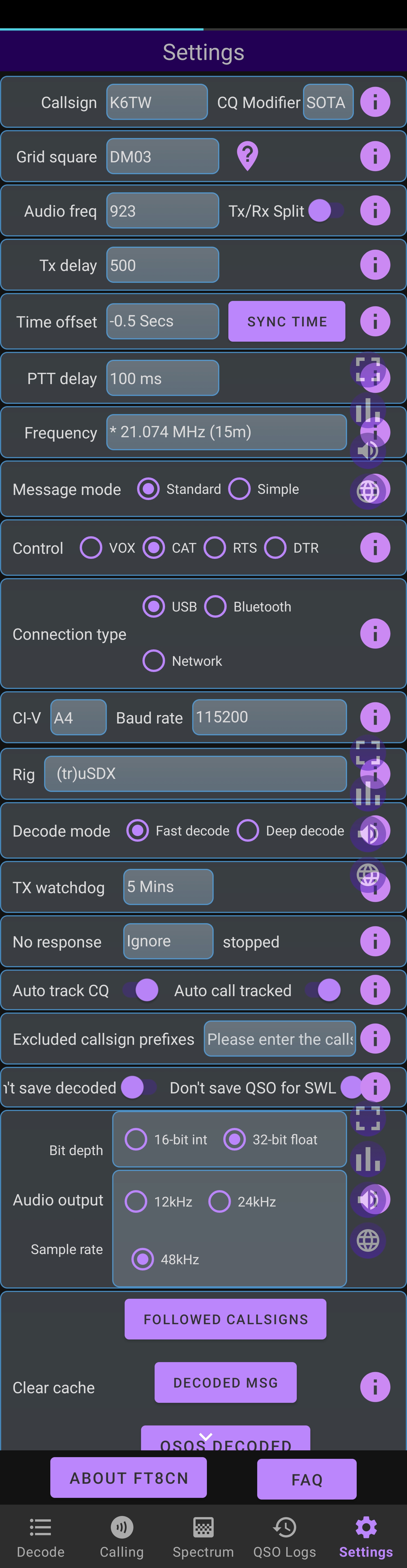 Serial Port error/no transmit with trusdx · Issue 80 · N0BOY/FT8CN