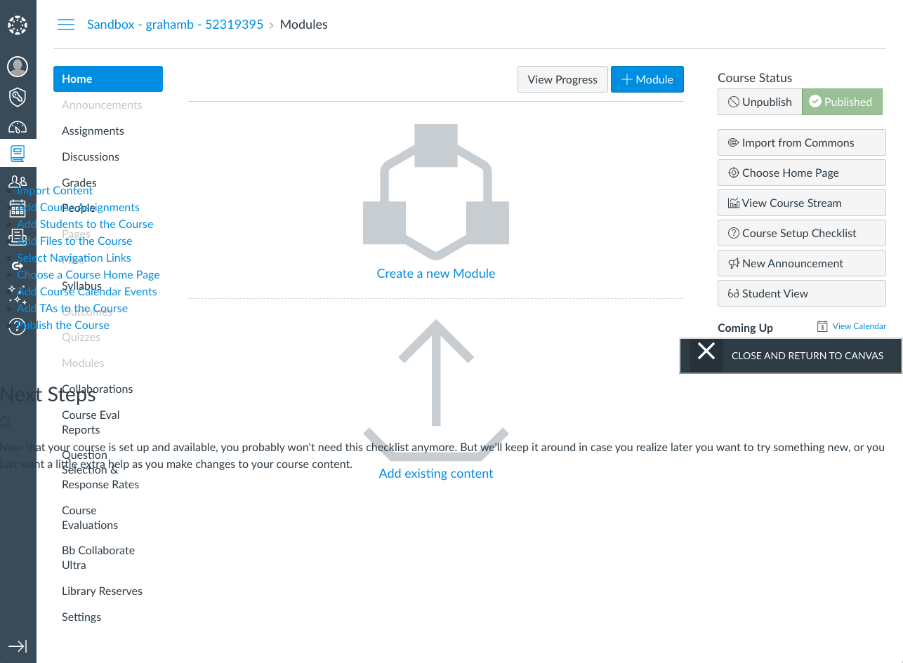 CSS for quizzes in SpeedGrader™, Course Wizard not loading · Issue