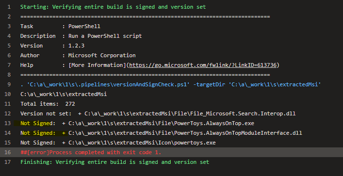 Forcing build to validate signing and versioning by crutkas · Pull ...