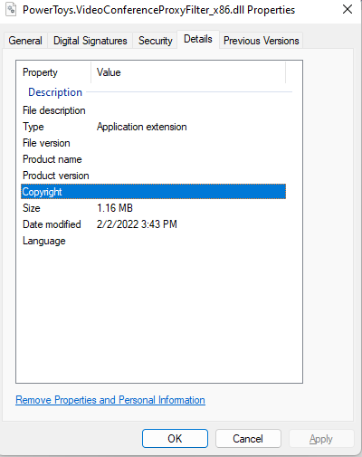 Proxy Filter dlls for VCM lack details and sign script should have ...