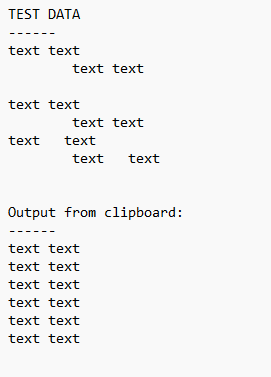 Paste as Plain Text trim text indented with spaces or tabes · Issue ...