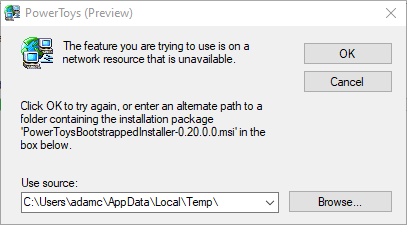 Can't Install/update · Issue #6577 · microsoft/PowerToys · GitHub