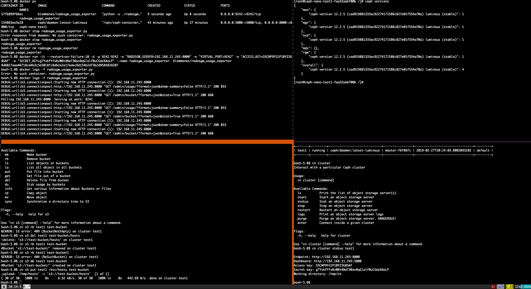 Script fails if a bucket exists which has never contained objects