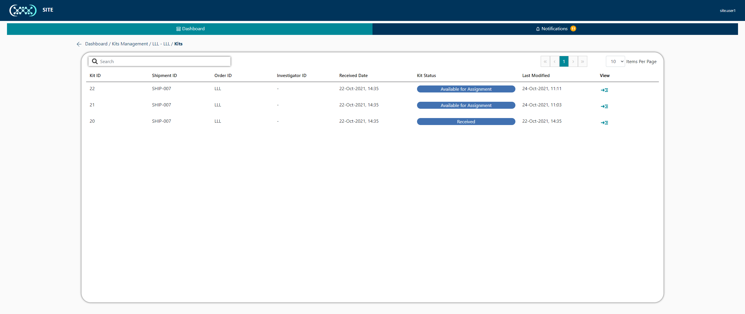 [SITE] Implement filtering by kits status · Issue #476 · PharmaLedger ...