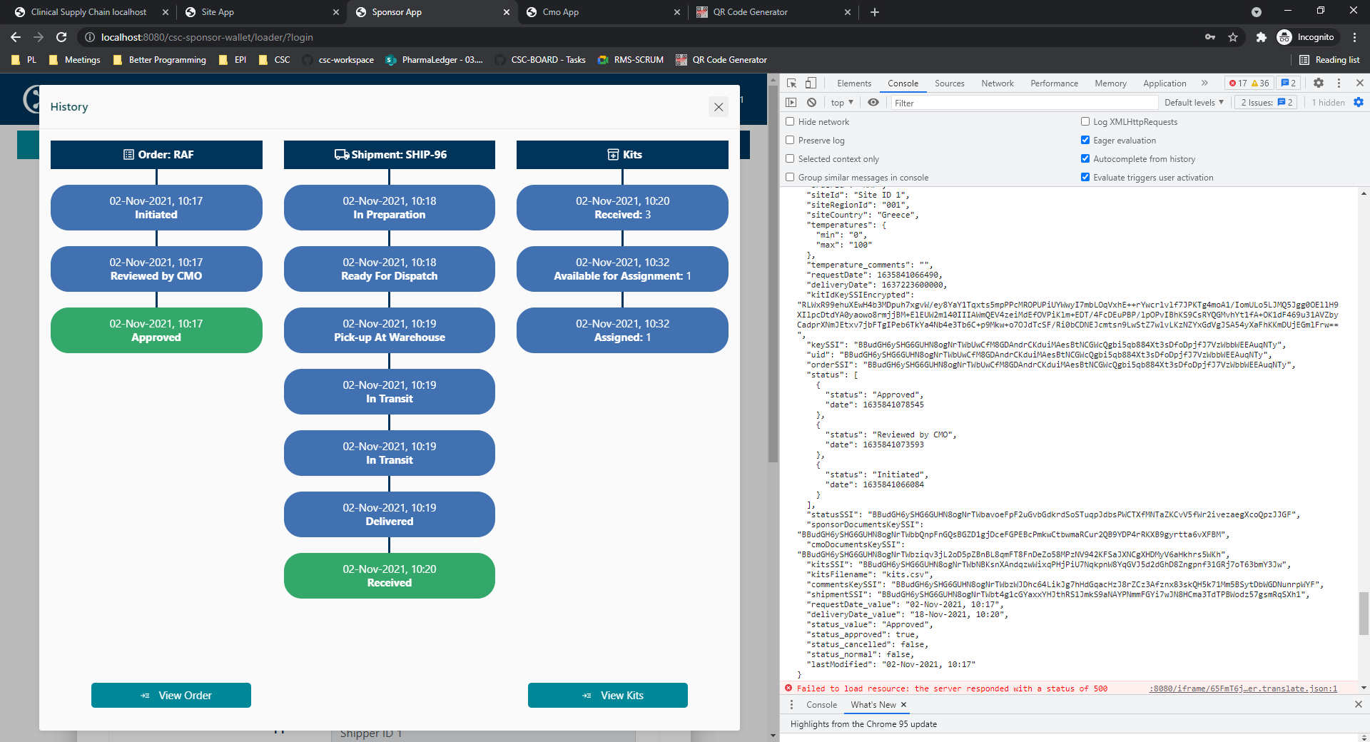 [SPONSOR] Implement View History on Kits · Issue #515 · PharmaLedger ...