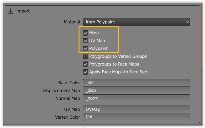when mask import is disabled facemaps and vertex groups do not work ...