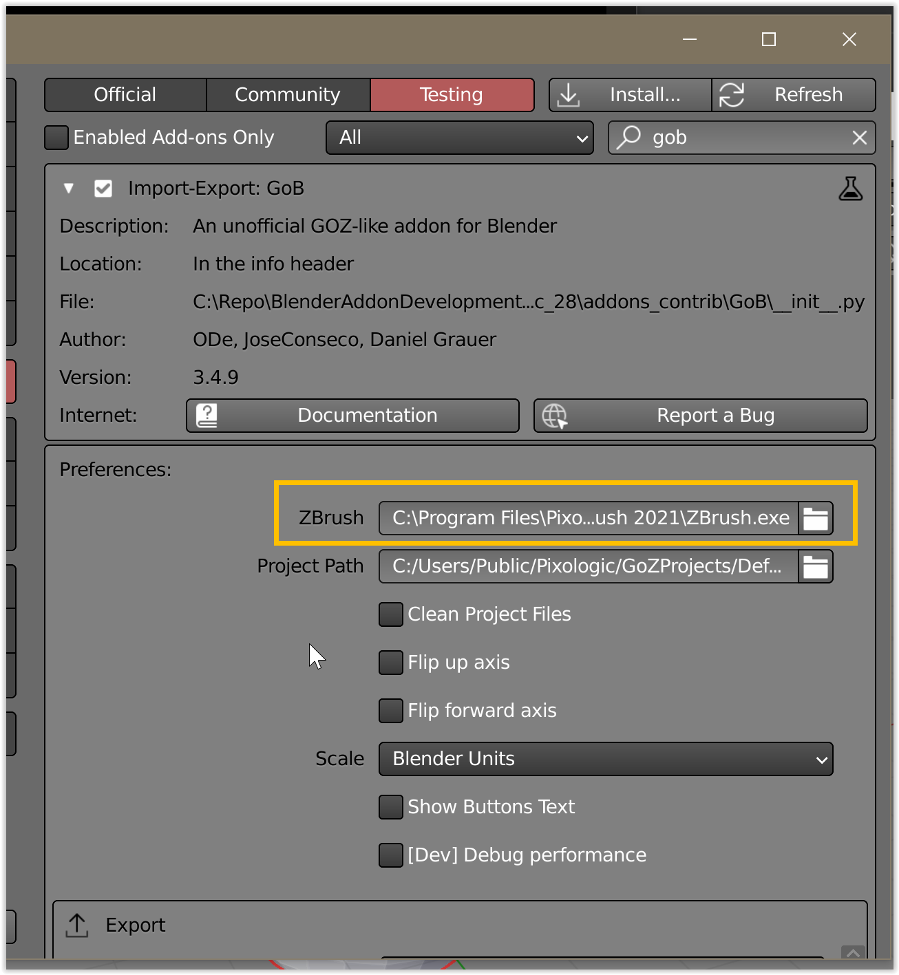 Blender 2.91 Alpha with GoB (MacOS) · Issue #160 · JoseConseco/GoB · GitHub