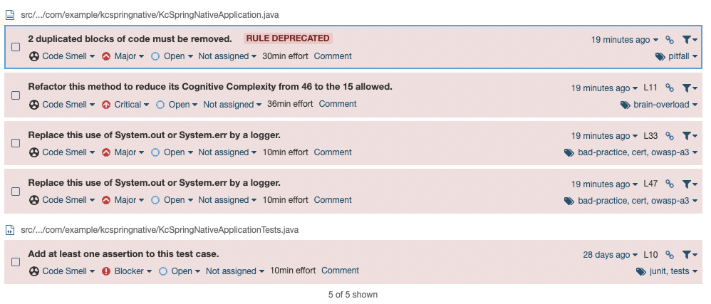 I can't apply the ecoCode Sonar plugin rules (release 0.1.0) to Java ...