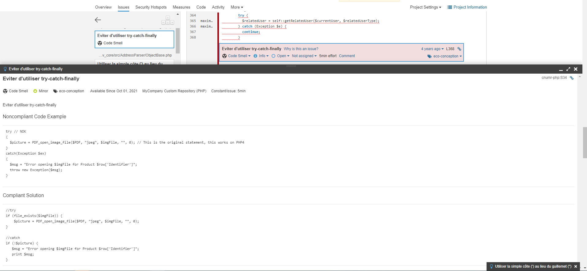 I can't apply the ecoCode Sonar plugin rules (release 0.1.0) to Java ...