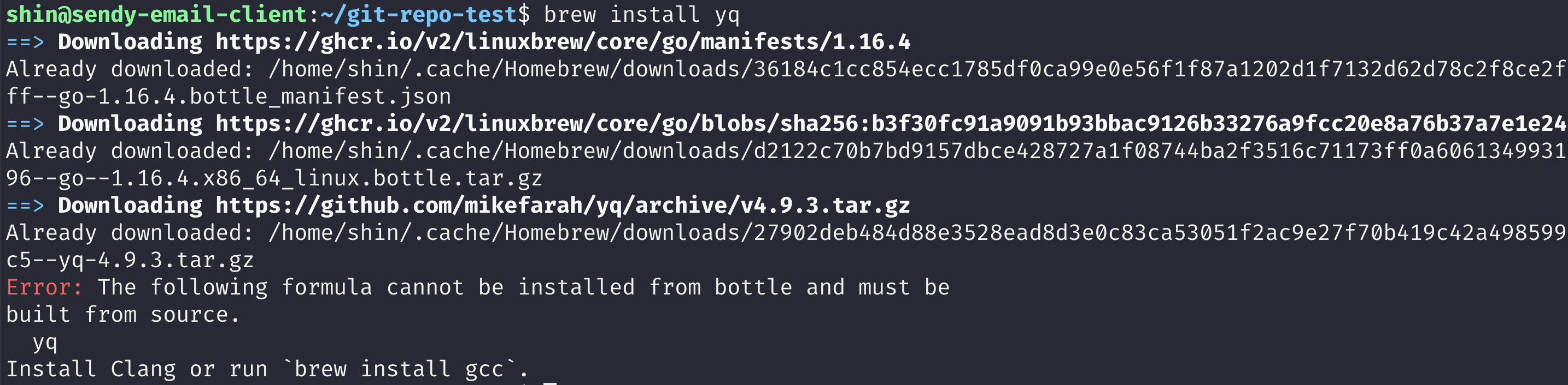 Not able to install using Homebrew on Ubuntu 20.04 · Issue 842