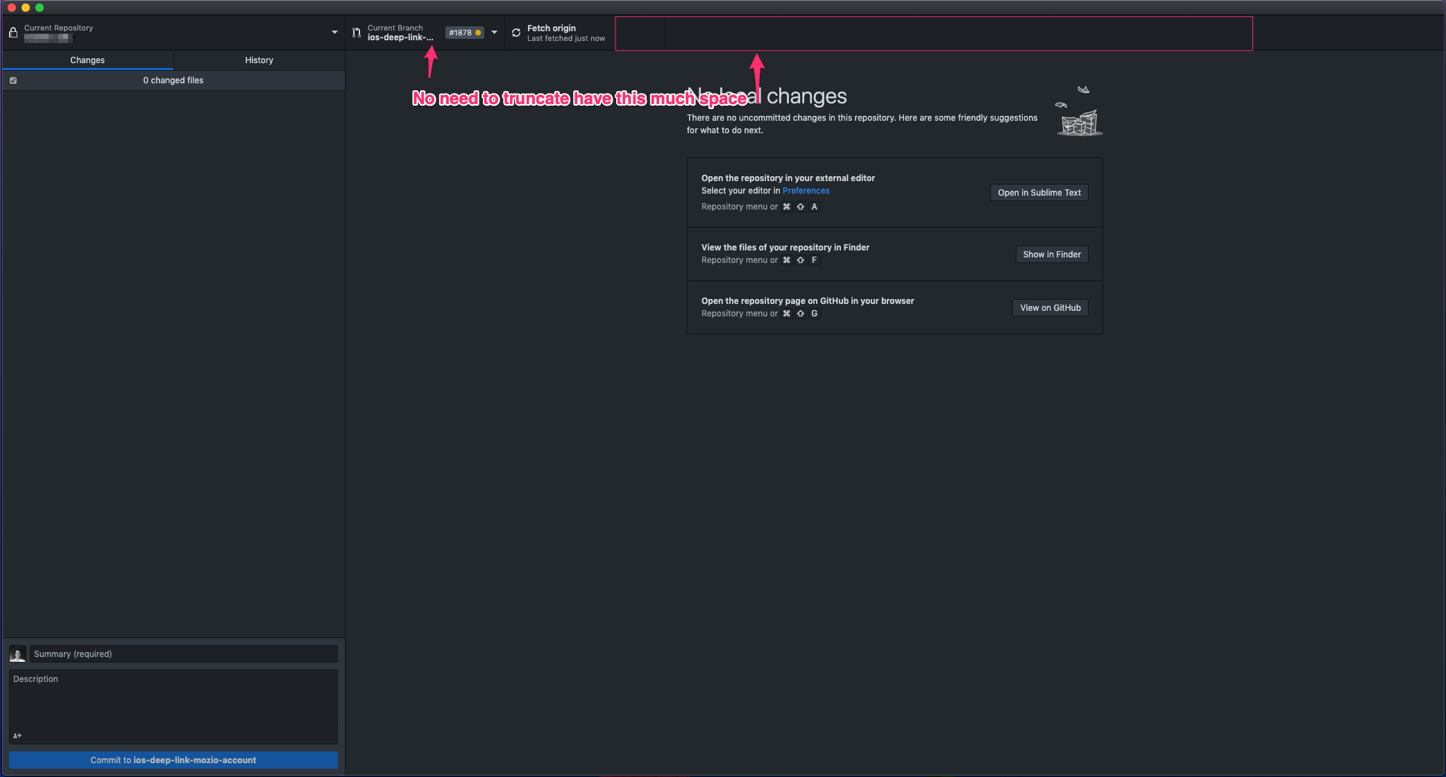 Branch name should not truncate · Issue #9024 · desktop/desktop · GitHub