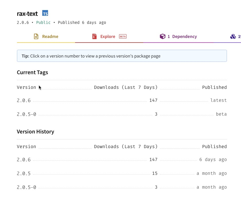 [BUG] package latest version is wrong · Issue #2768 · npm/cli · GitHub