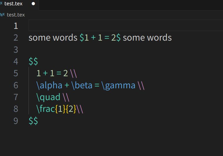 Math block syntax highlight problem · Issue #1339 · yzhang-gh/vscode ...