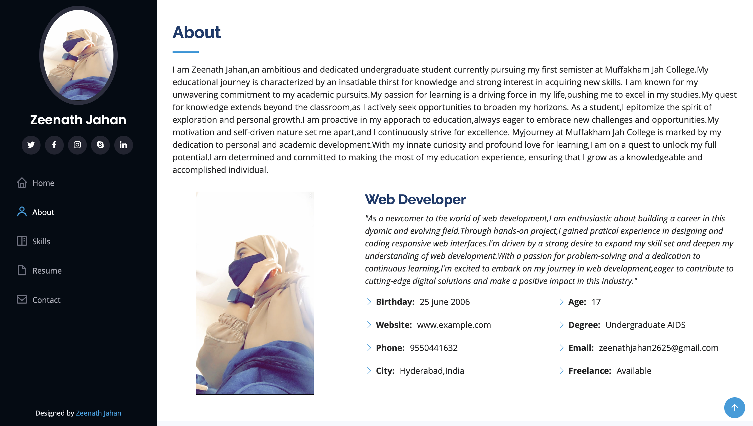 Github Zeenathjahan Portfolio Github Zeenathjahan Portfolio