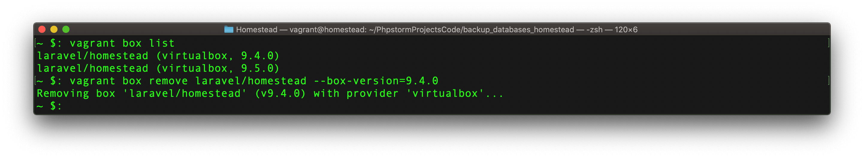 vagrant-box-remove