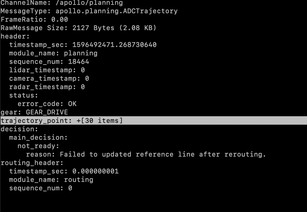 [sim_control][dreamview][planning] Planning module not creating ...