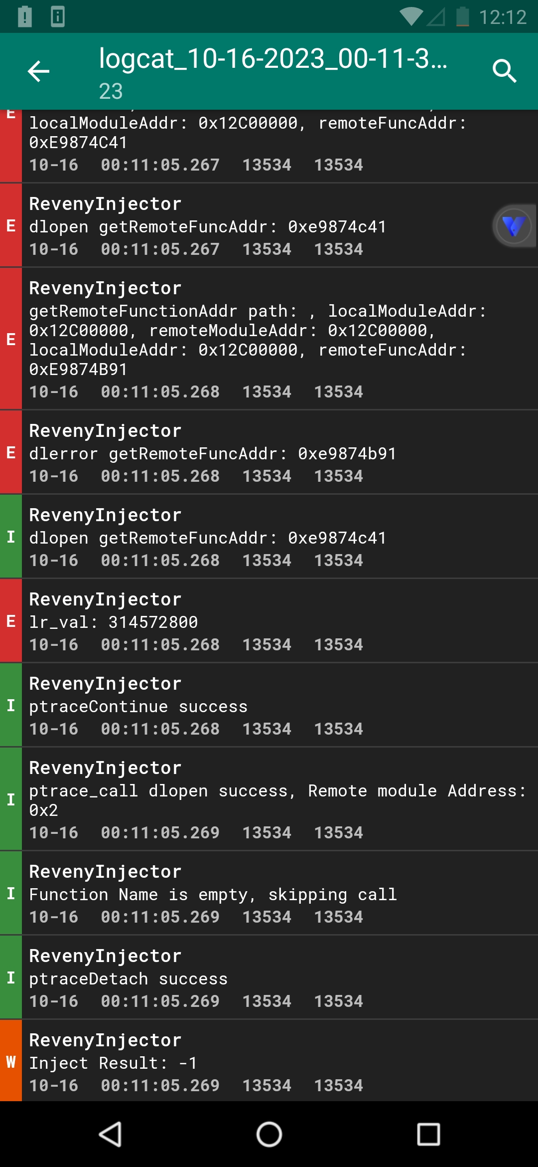 Writing to process failed Result 1 · Issue 14 · reveny/AndroidGUI