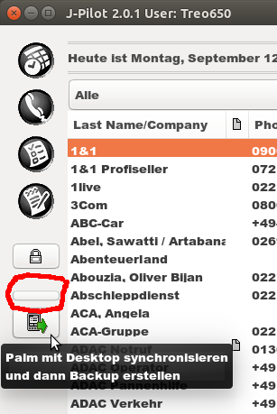 JPilot sync Button small