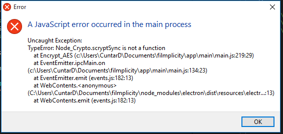 Crypto scryptSync Is Not A Function Issue 17015 Electron electron 
