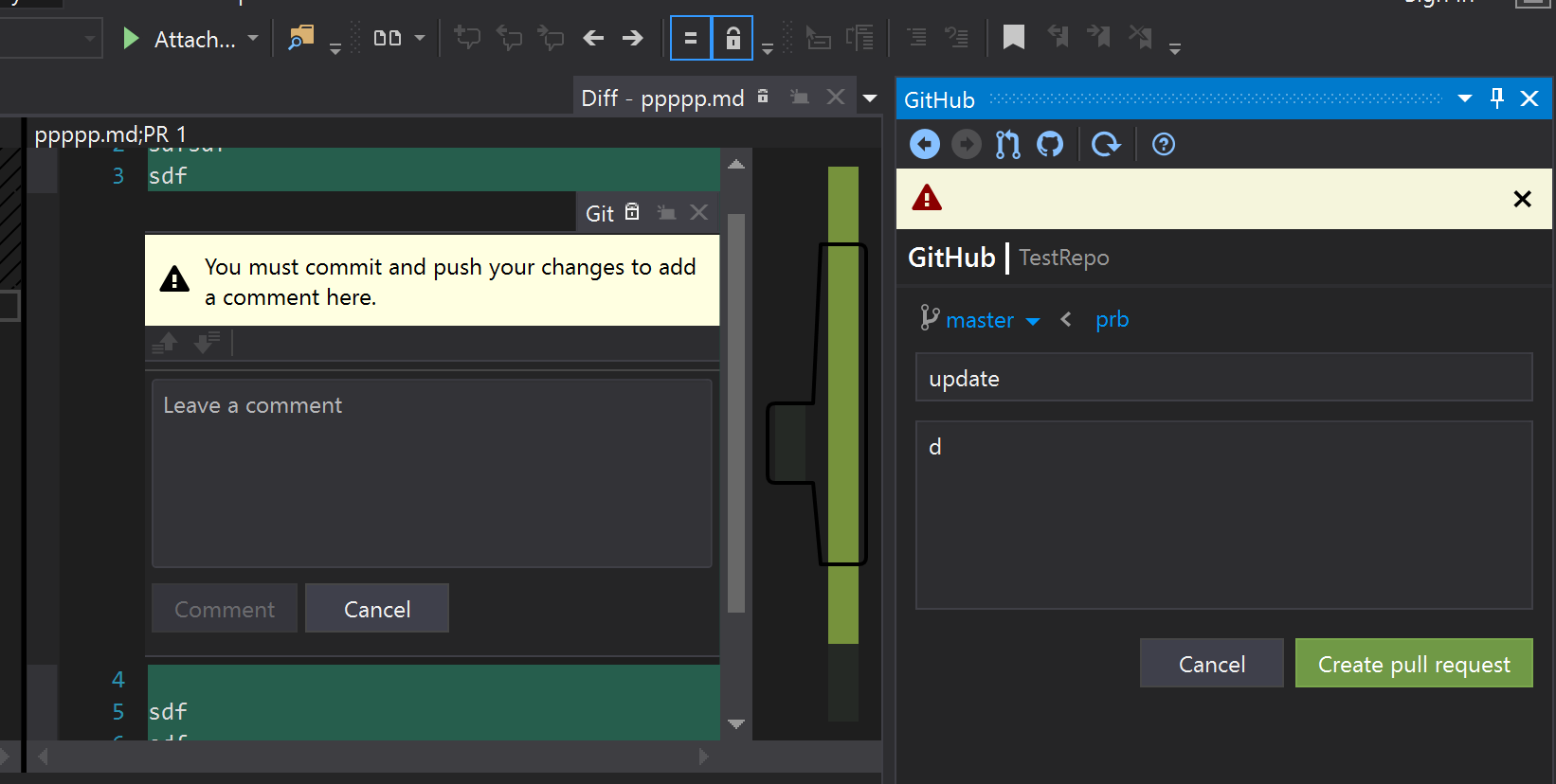 Pull Request attempt renders a blank error message · Issue #1146 ...