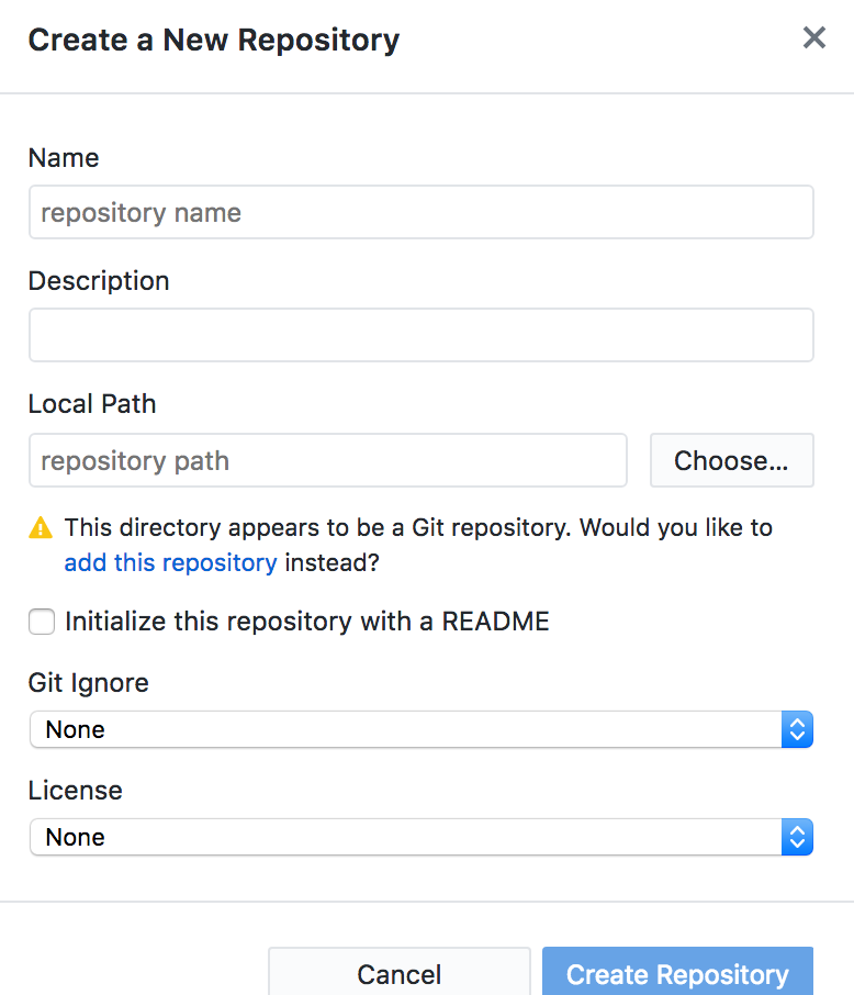 Remove `git directory` warning if no path · Issue #3030 · desktop ...