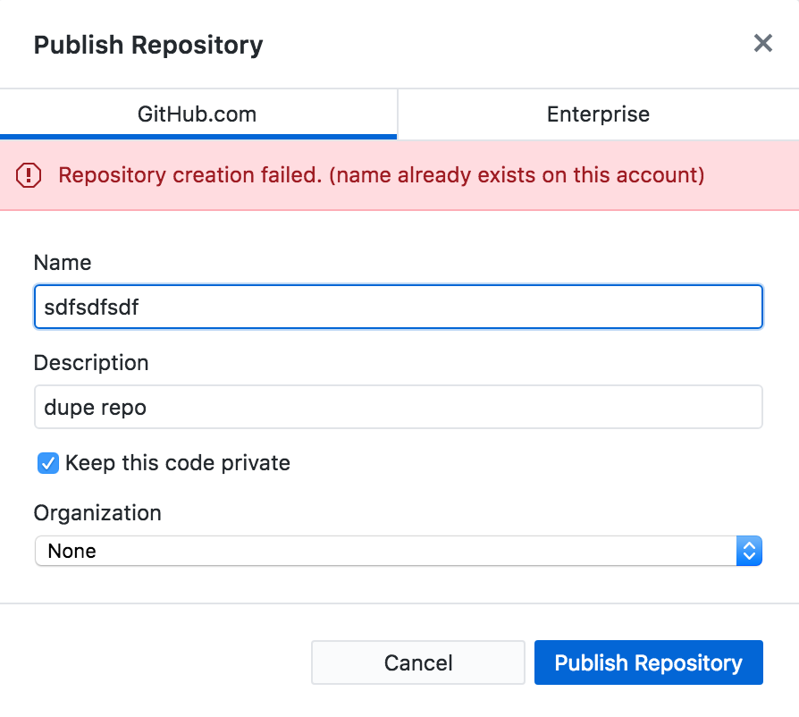 Clearing Publish Repository error messages when switching tabs · Issue ...