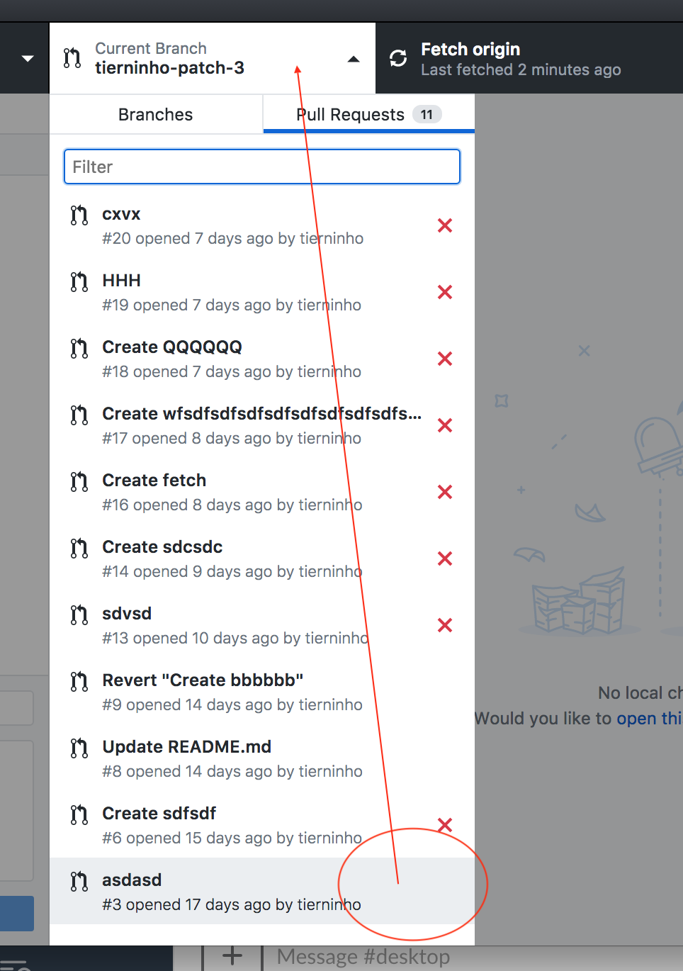 Add Pull Request badge number in nav bar if no CI status · Issue #3608 ...