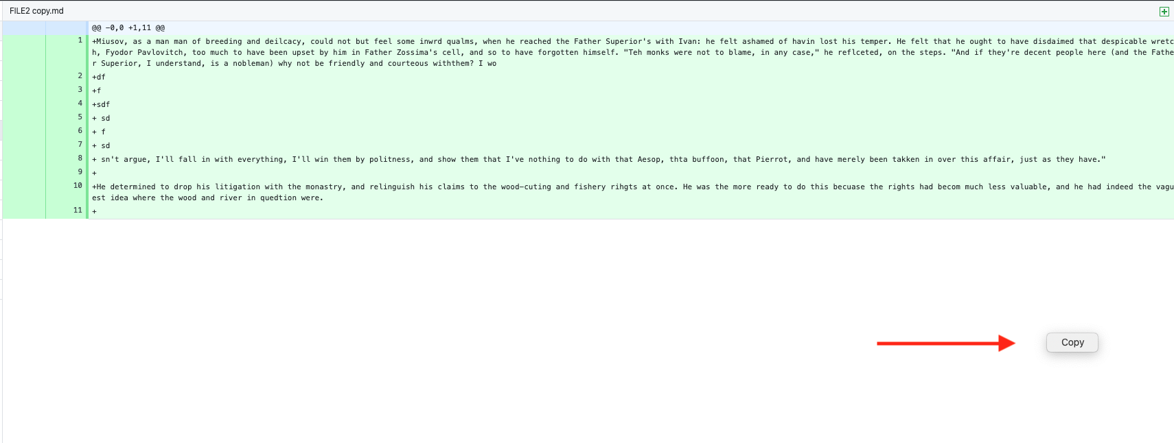 Copy context menu can be invoked outside of the diff · Issue #9738 ...