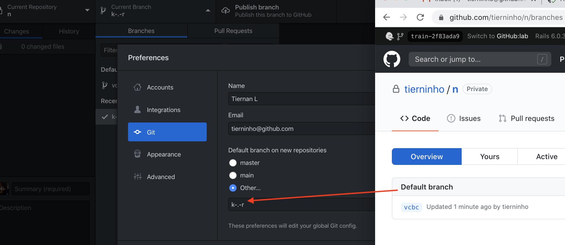 Default branch setting ignored after publishing repo · Issue #10293 ...