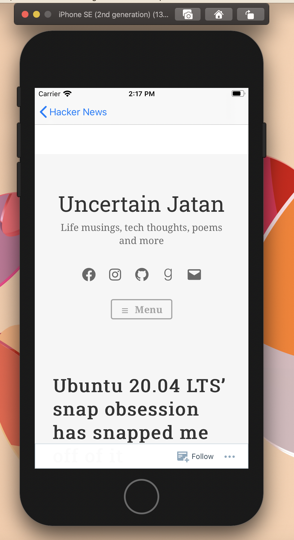GitHub - dinkar1708/HackerNewsSwiftUI: Hacker news api - swift ui ...