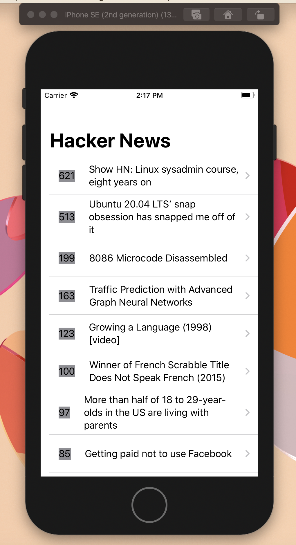GitHub - dinkar1708/HackerNewsSwiftUI: Hacker news api - swift ui ...