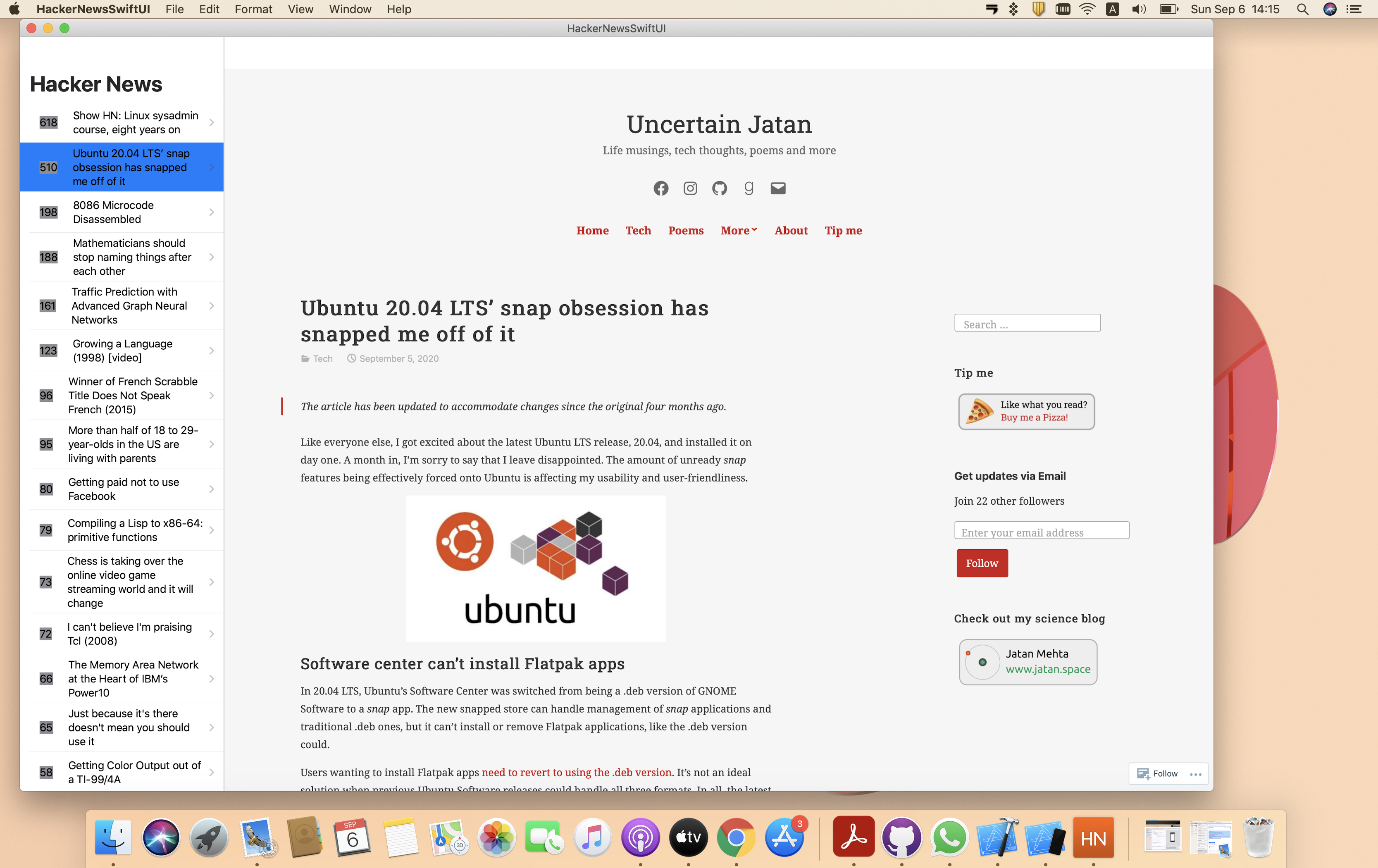 GitHub - dinkar1708/HackerNewsSwiftUI: Hacker news api - swift ui ...