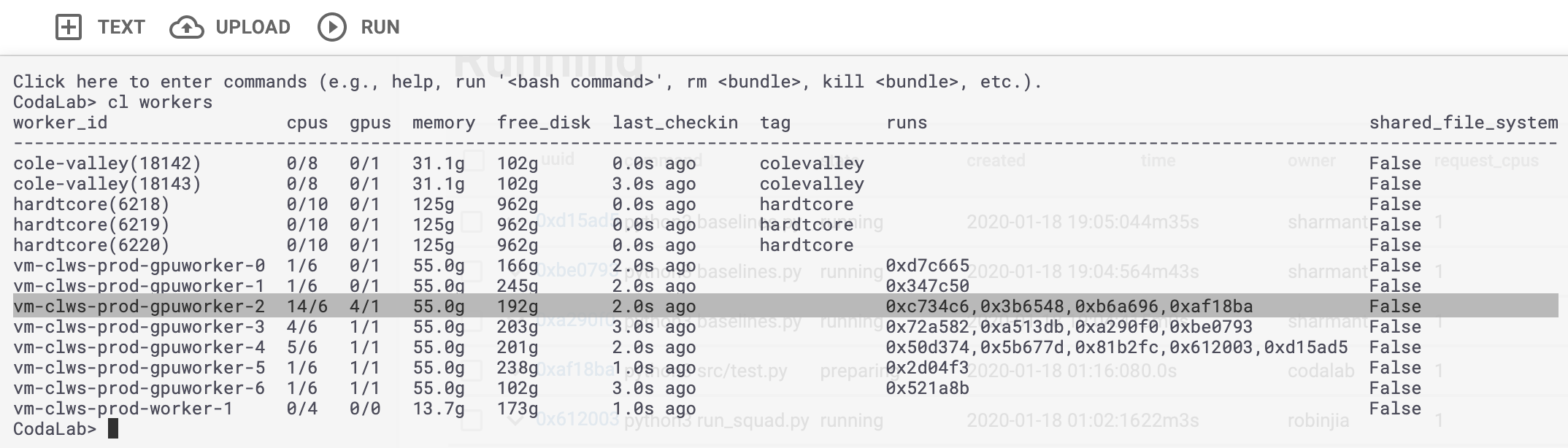 CPU/GPU reporting issue · Issue #1911 · codalab/codalab-worksheets · GitHub