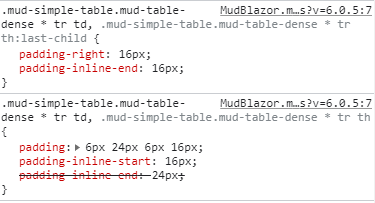 SimpleTable header horizontal padding is bigger on the right · Issue ...