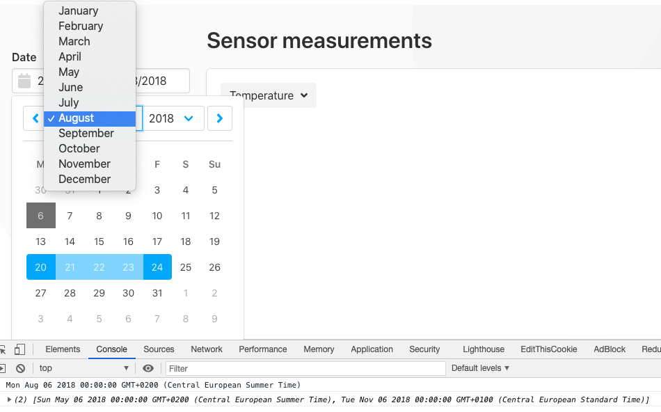Date range - limit range dynamically based on first date selected in a ...