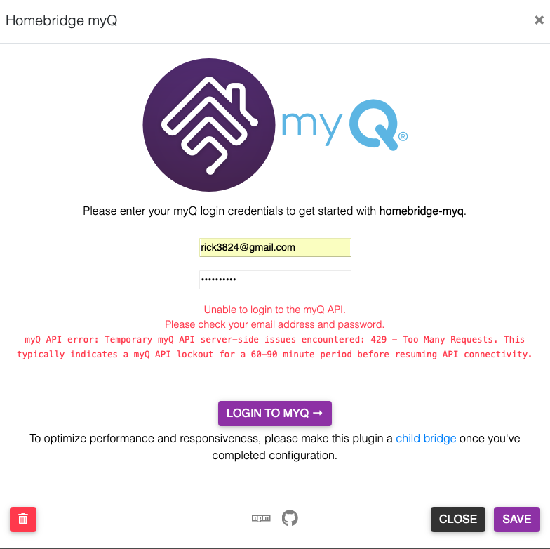 Homebidge myQ not working · Issue 1130 · hjdhjd/homebridgemyq · GitHub