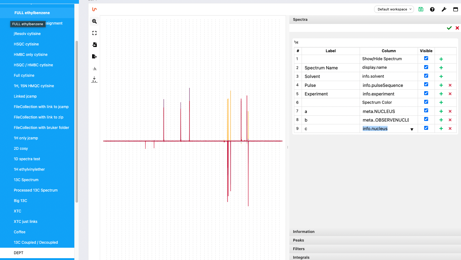 DEPT examples thinks it is 1H · Issue #2143 · cheminfo/nmrium · GitHub