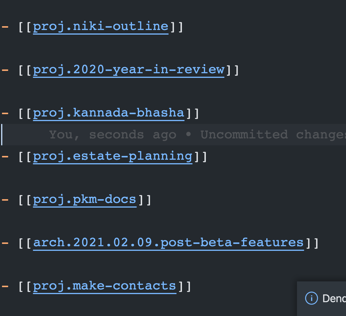 Refactoring a page inserts unwanted spaces in · Issue 475 · dendronhq