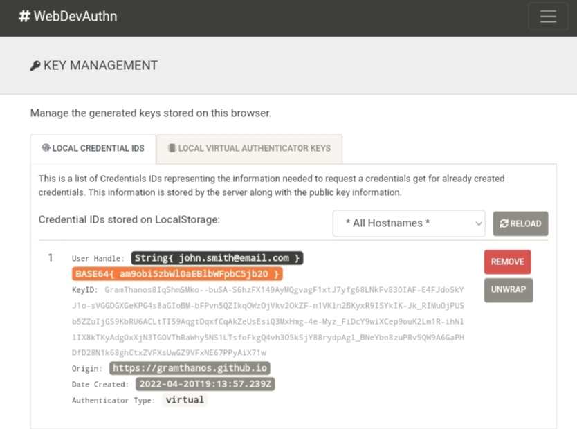 Private keys are not stored on credential creation · Issue #1 ...