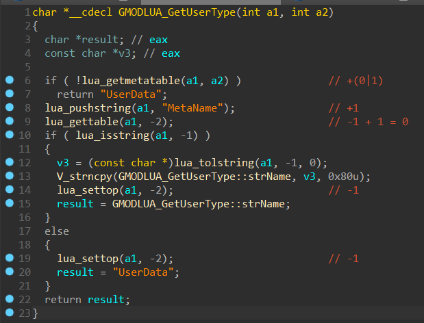 `lua_getmetatable` call not popped correctly in `GMODLUA_GetUserType ...
