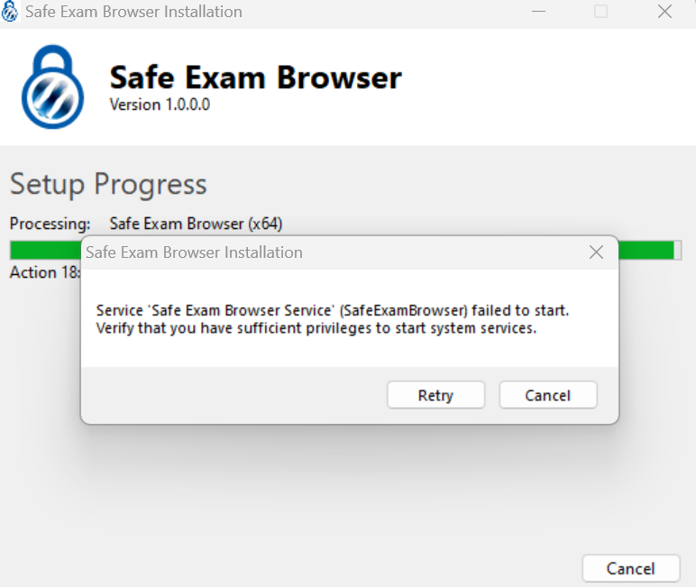 Not able to install safe exam browser in windows · SafeExamBrowser seb ...