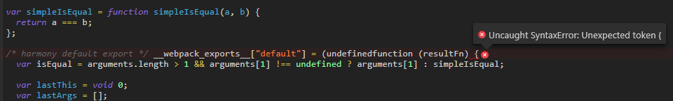 Dll broke build with deveServer - __webpack_require__(...) is not a ...