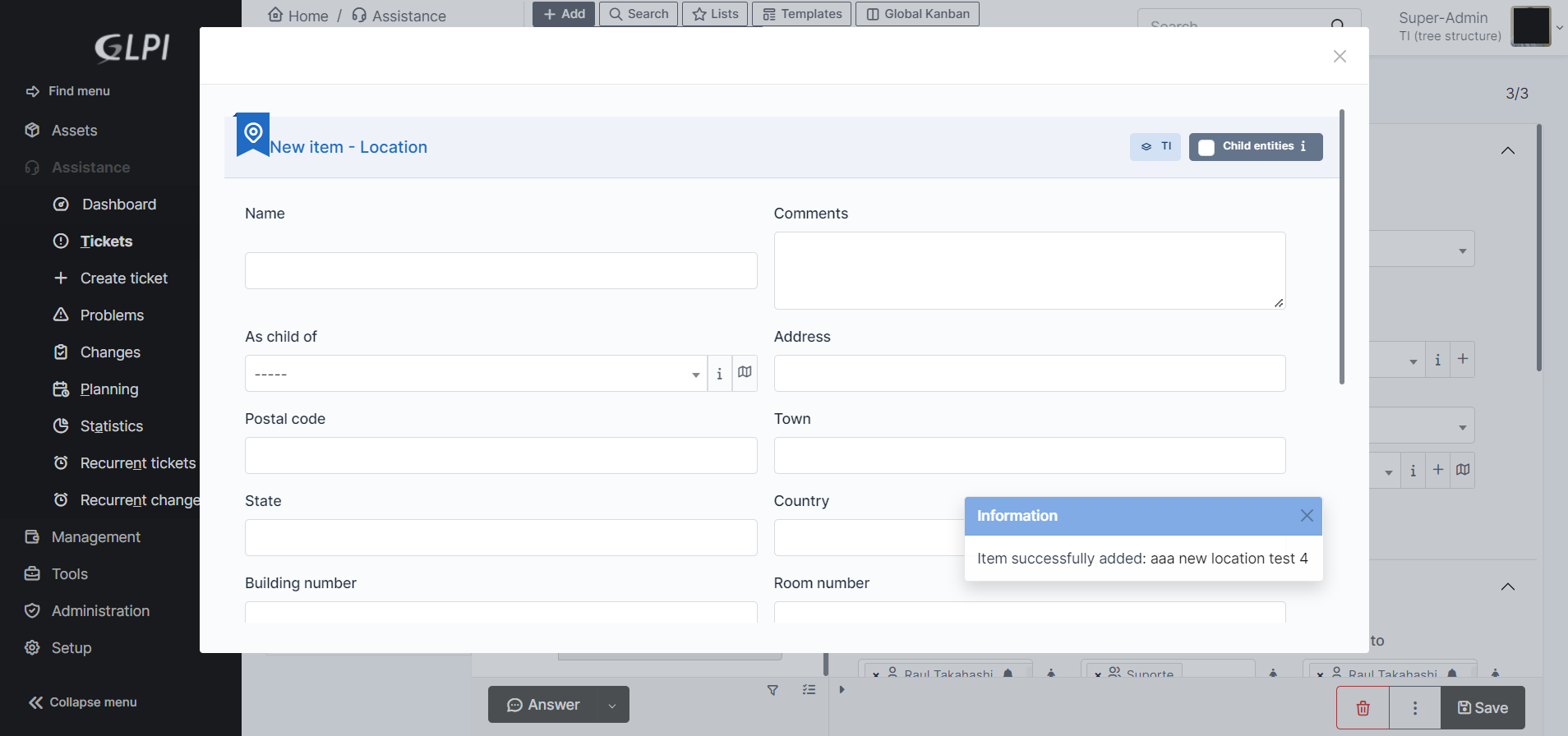 View returned after create item in a popup · Issue #12066 · glpi ...